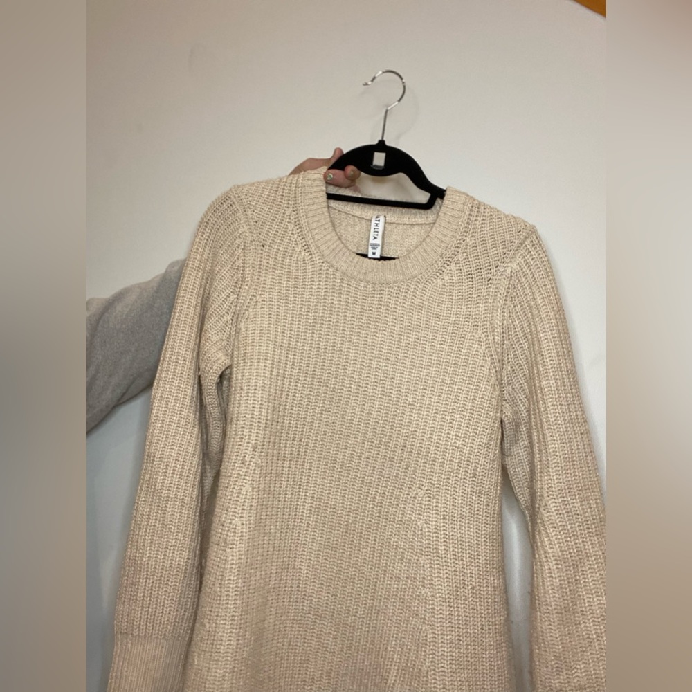 Cream, Athleta sweater